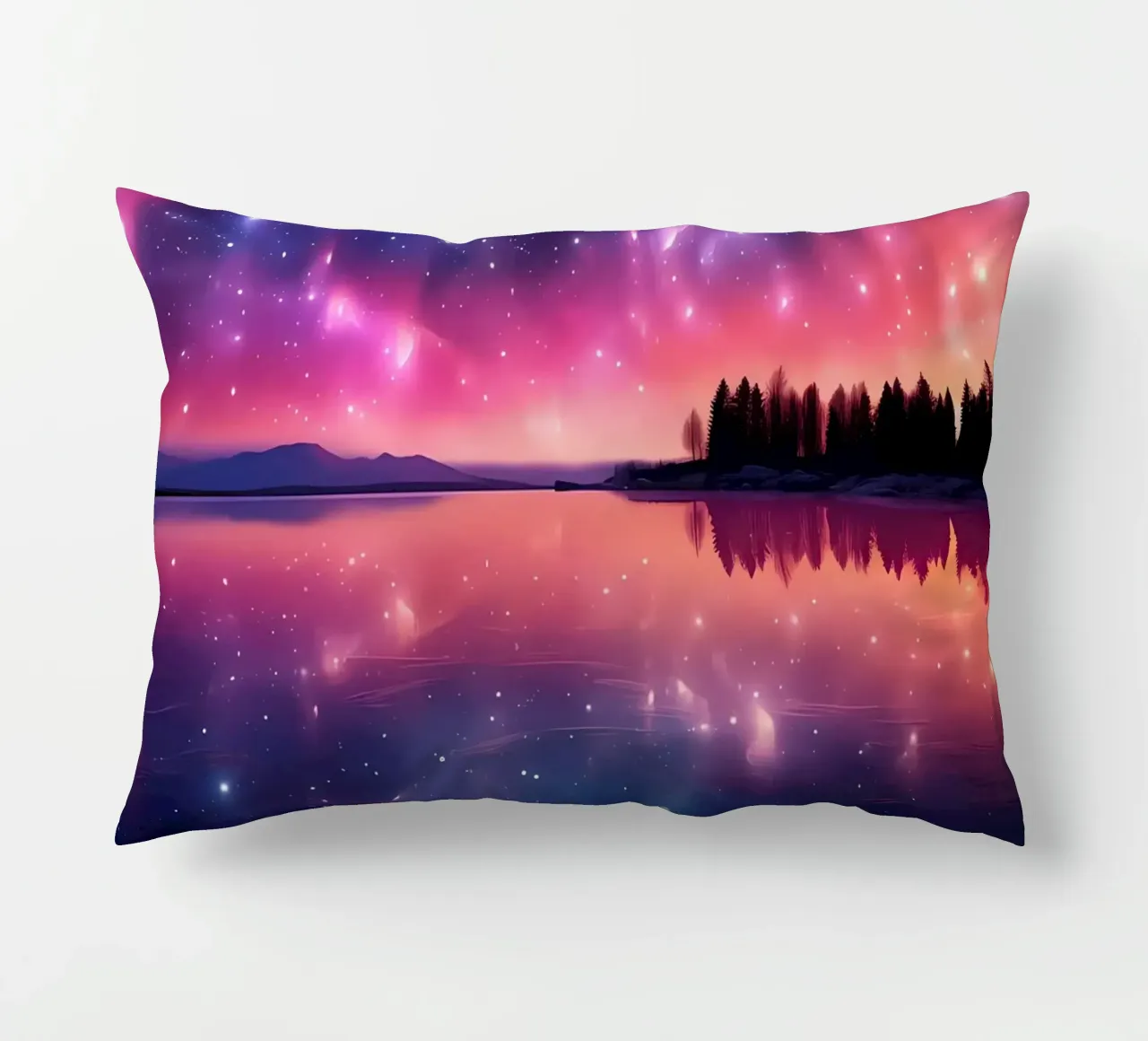 cielo notturno aurora boreale cuscino da Jennifer R Spyhalski