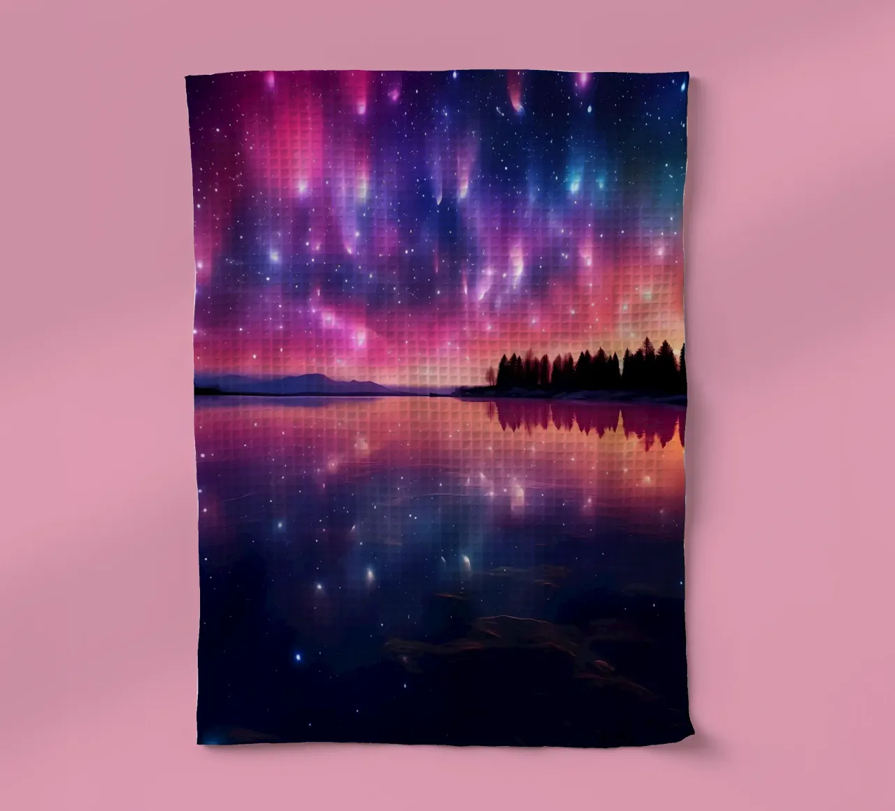 cielo notturno aurora boreale canovaccio da cucina da Jennifer R Spyhalski