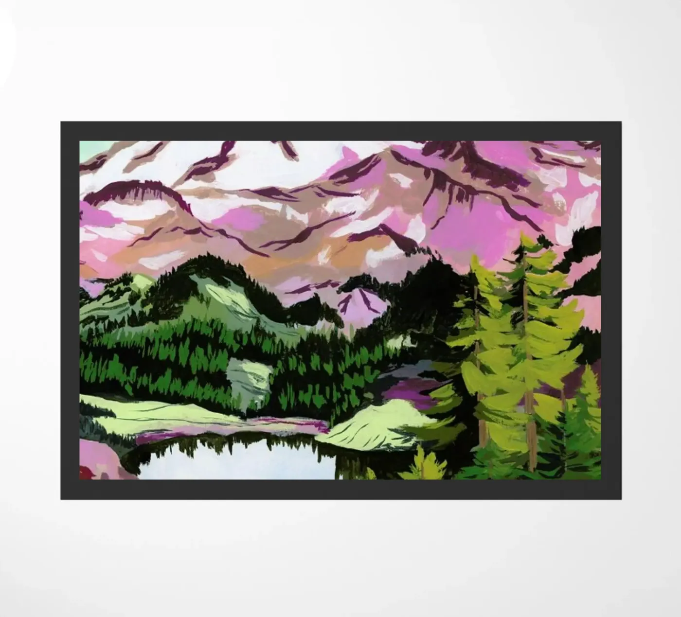 Chain Lakes doormat by Sarah Gesek