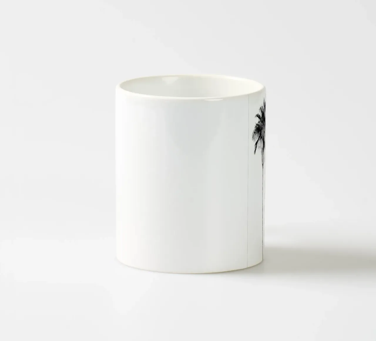 palm trees tropical nature ceramic mug by Jennifer R Spyhalski