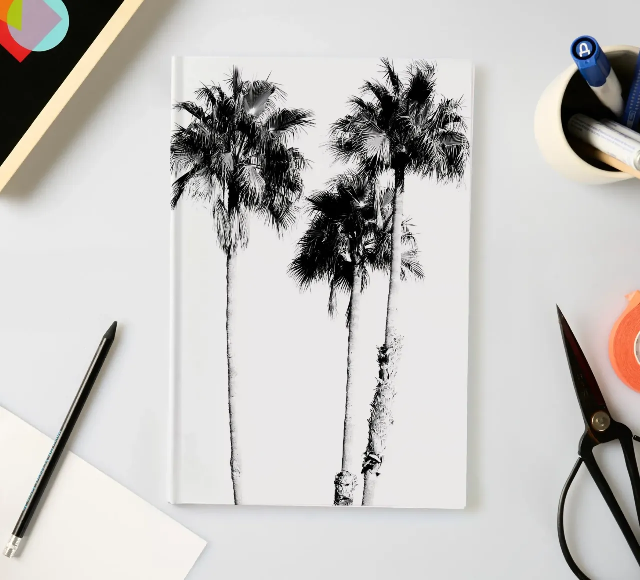 palm trees tropical nature notebook by Jennifer R Spyhalski