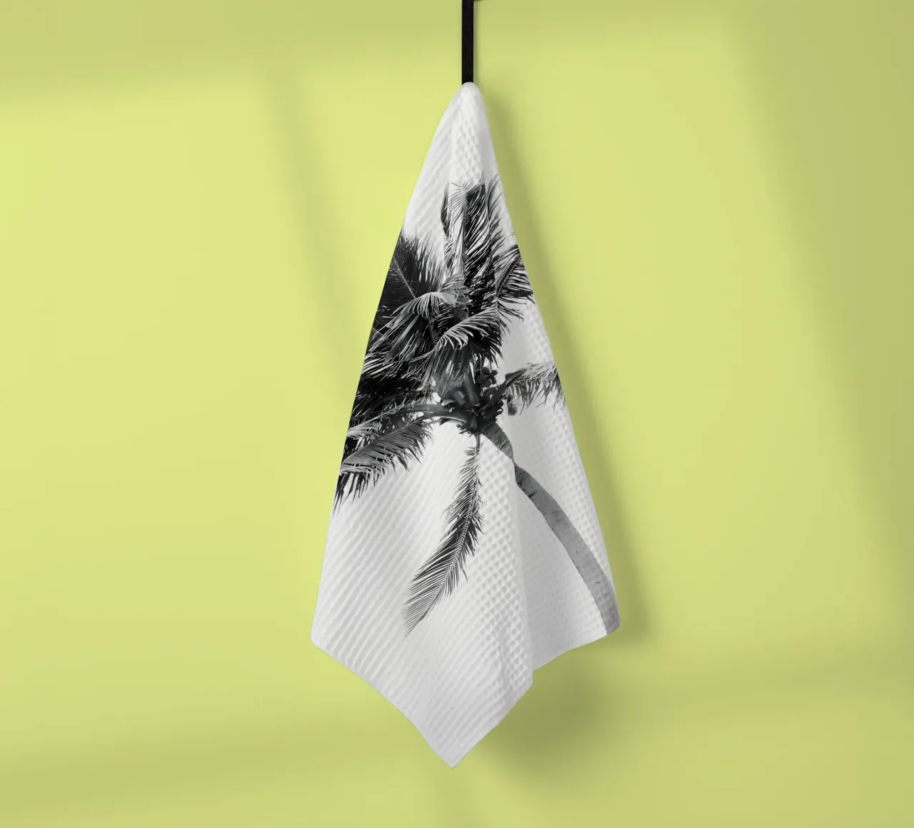 palm tree coconut tree tea towel by Jennifer R Spyhalski