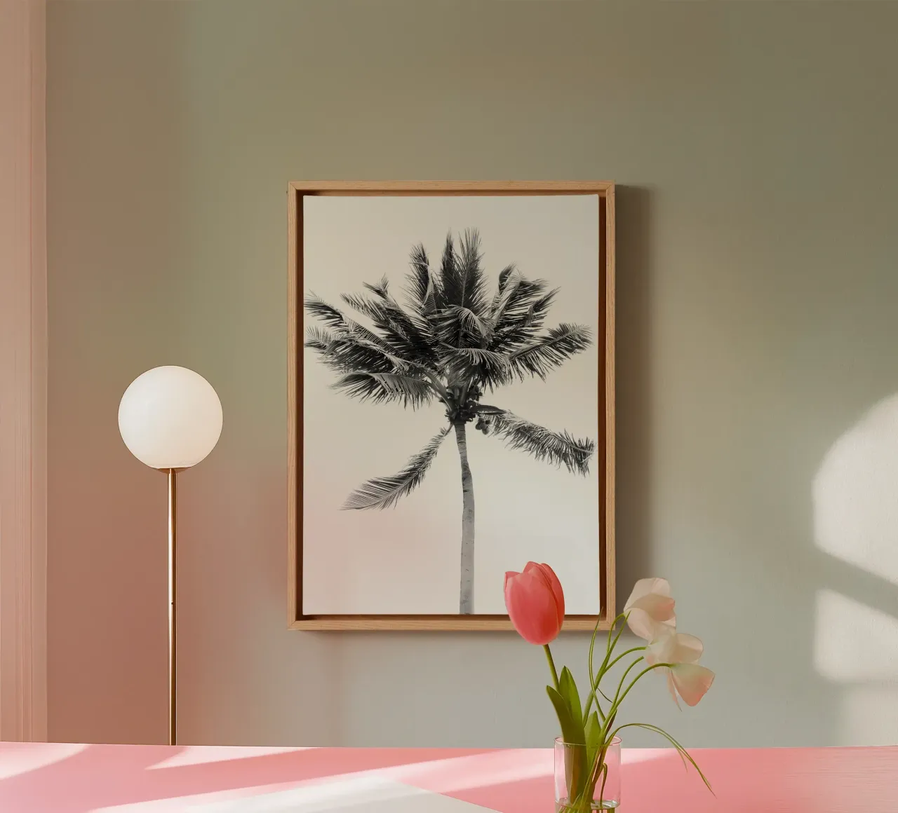palm tree coconut tree canvas by Jennifer R Spyhalski