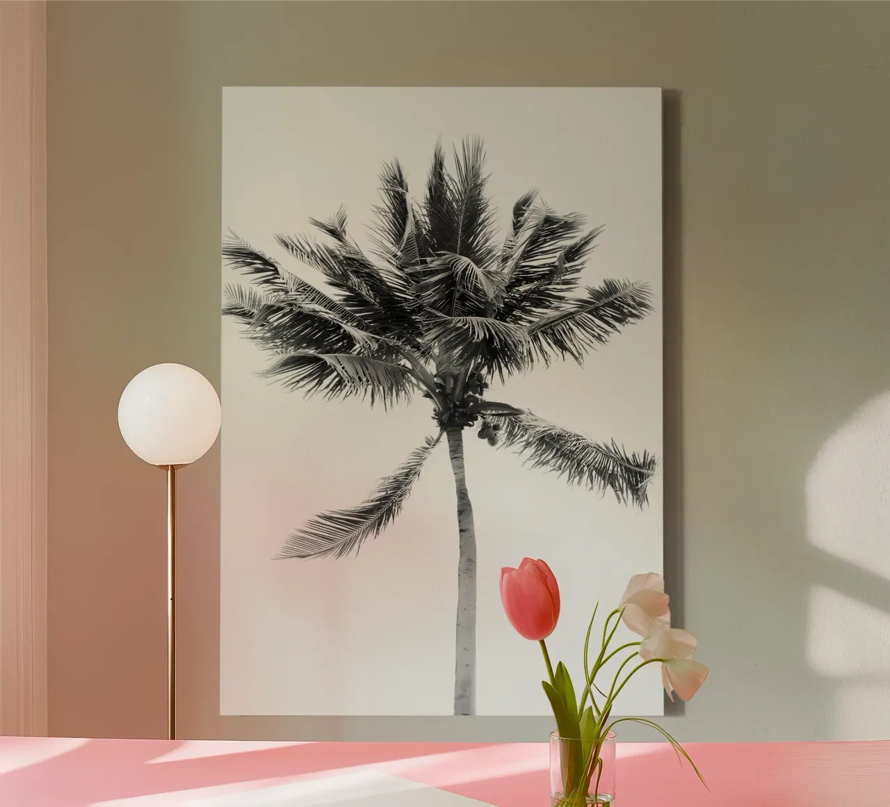 palm tree coconut tree canvas by Jennifer R Spyhalski