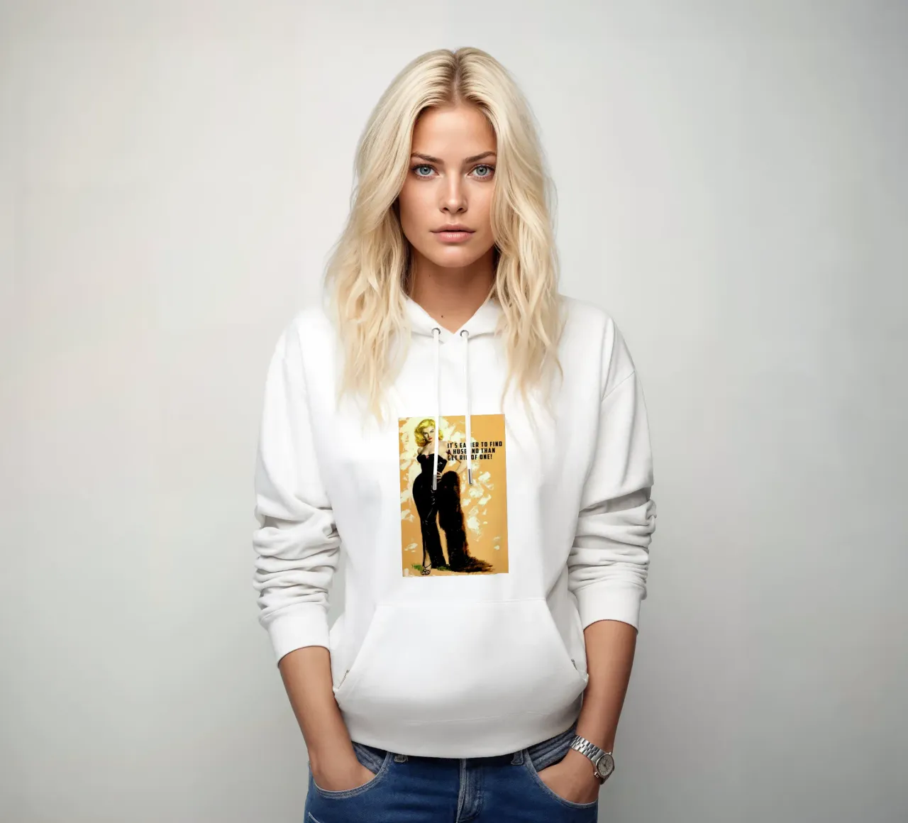 It's Easier To Find A Husband sudadera con capucha de Gallery Print and Art Limited