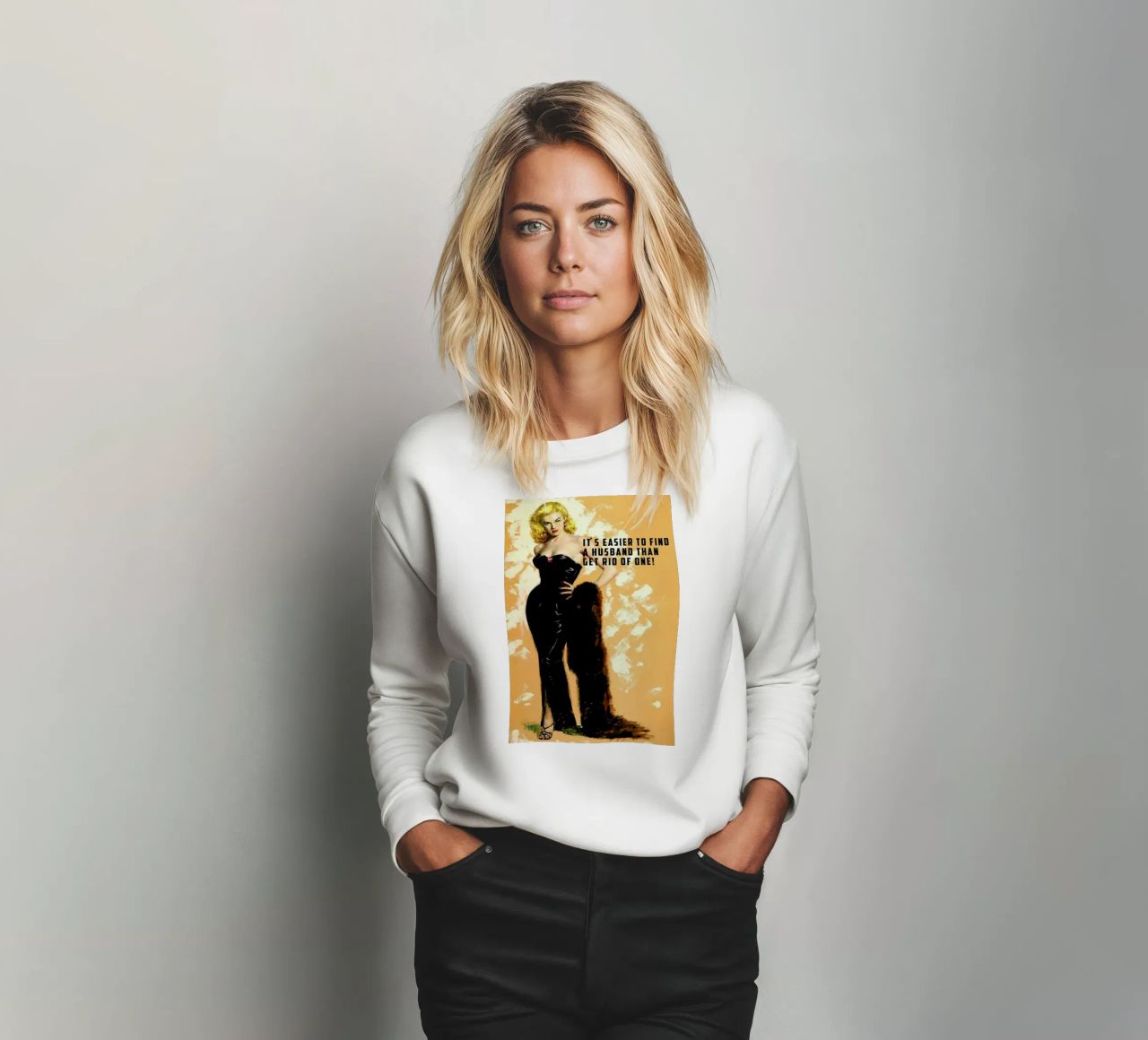 It's Easier To Find A Husband sweat de Gallery Print and Art Limited