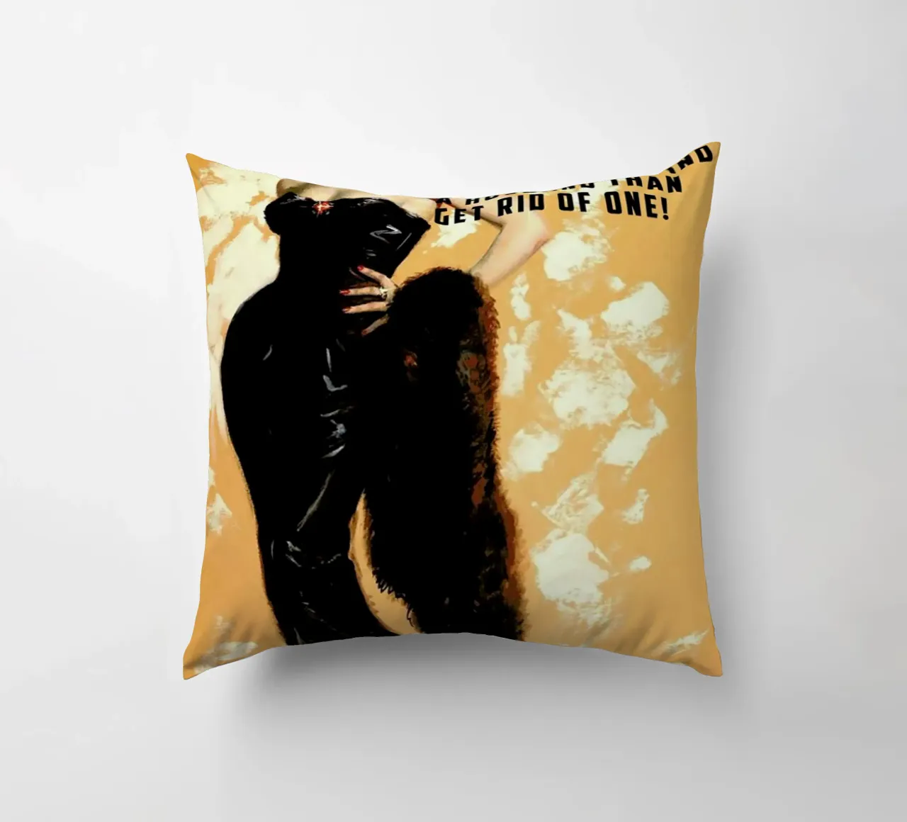 It's Easier To Find A Husband cojín de Gallery Print and Art Limited
