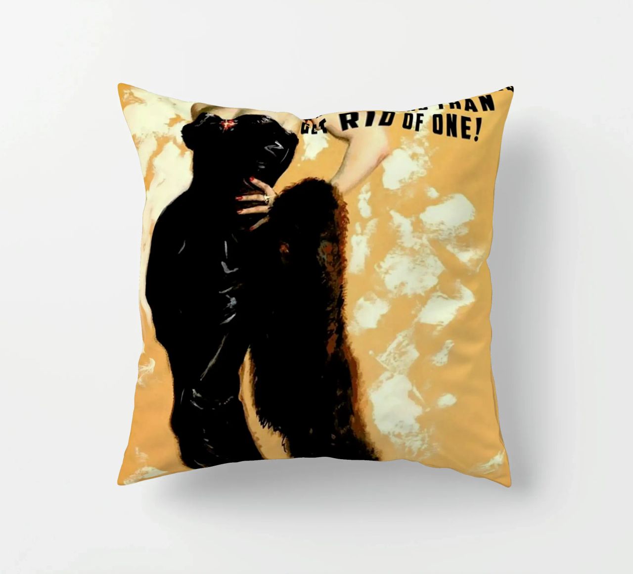 It's Easier To Find A Husband cuscino da Gallery Print and Art Limited