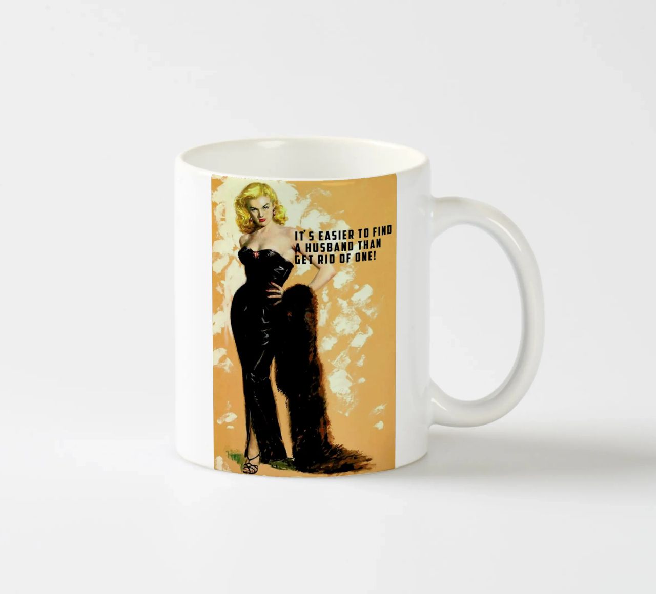 It's Easier To Find A Husband tazza in ceramica da Gallery Print and Art Limited