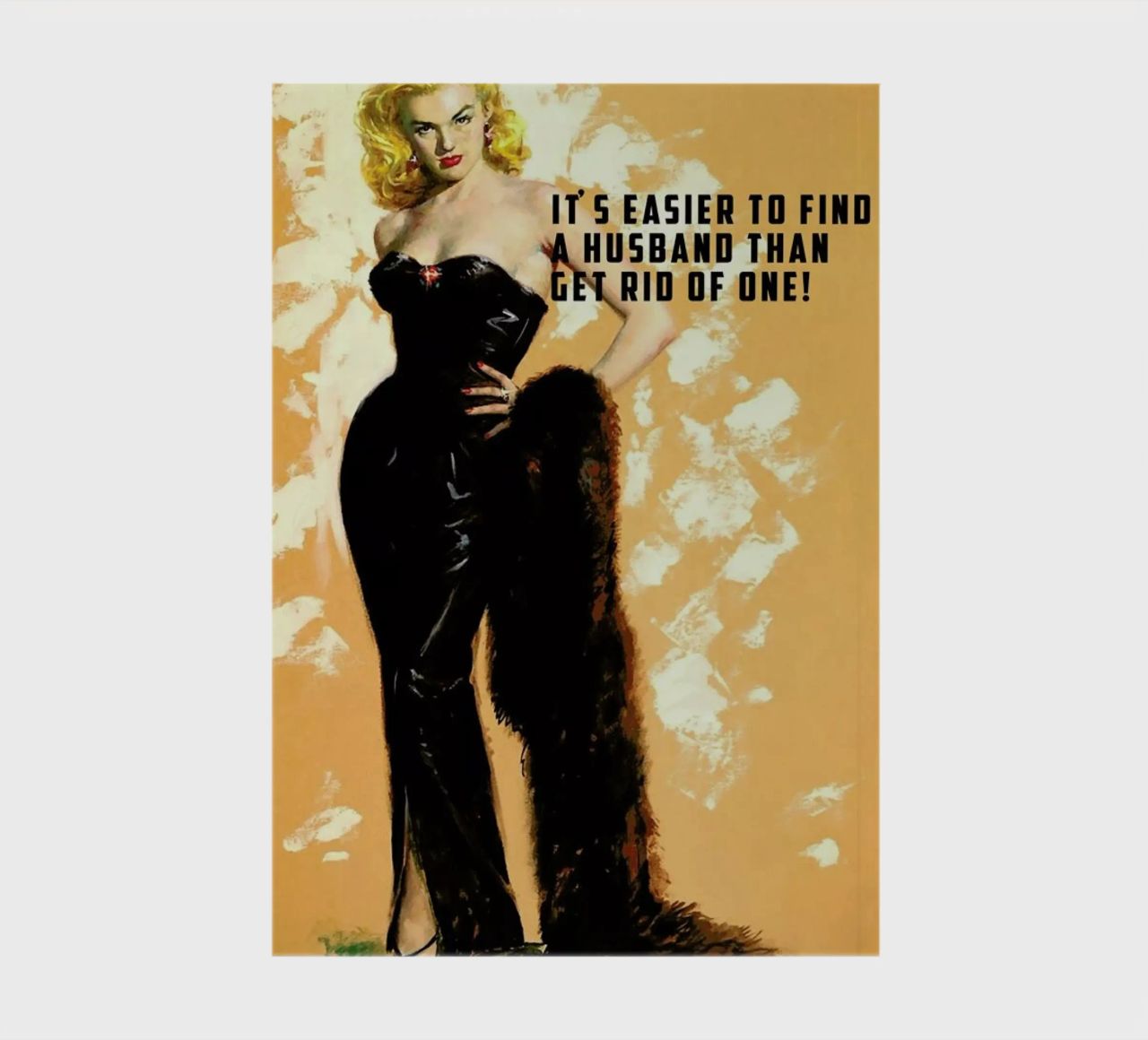 It's Easier To Find A Husband carnet de notes de Gallery Print and Art Limited