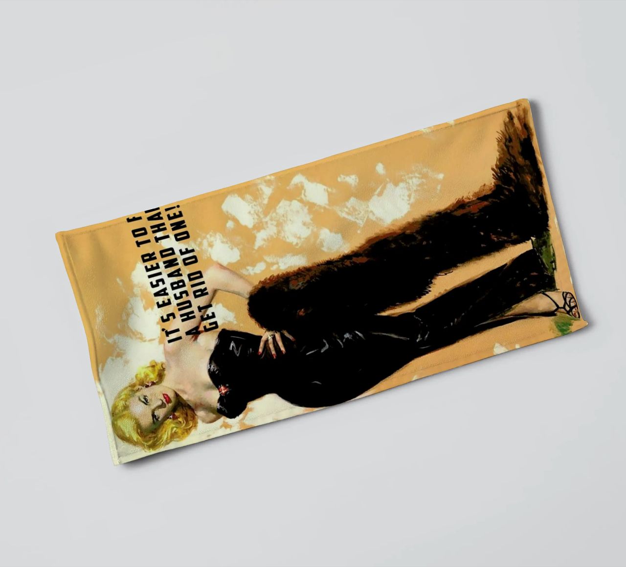It's Easier To Find A Husband serviette de bain de Gallery Print and Art Limited