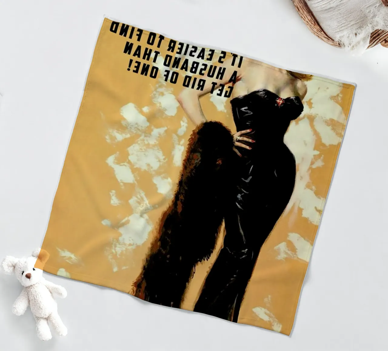 It's Easier To Find A Husband coperta in pile da Gallery Print and Art Limited