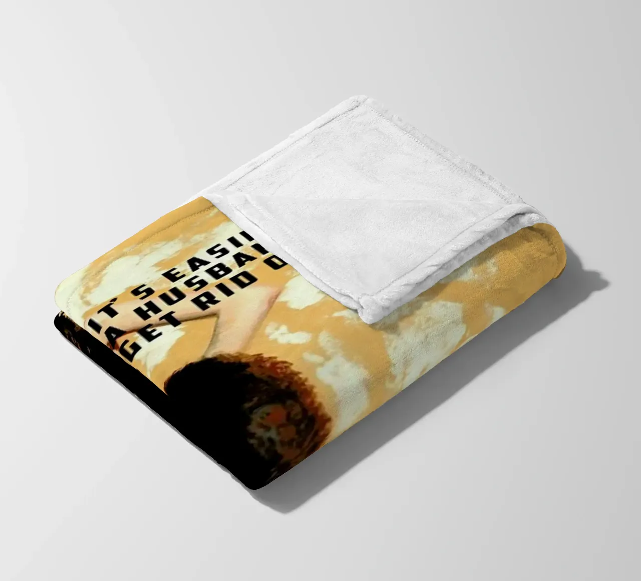It's Easier To Find A Husband coperta in pile da Gallery Print and Art Limited