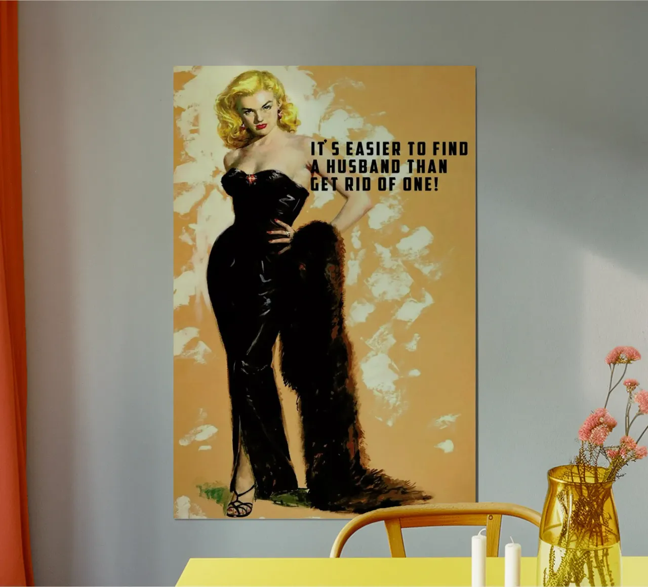 It's Easier To Find A Husband carta hahnemühle da Gallery Print and Art Limited