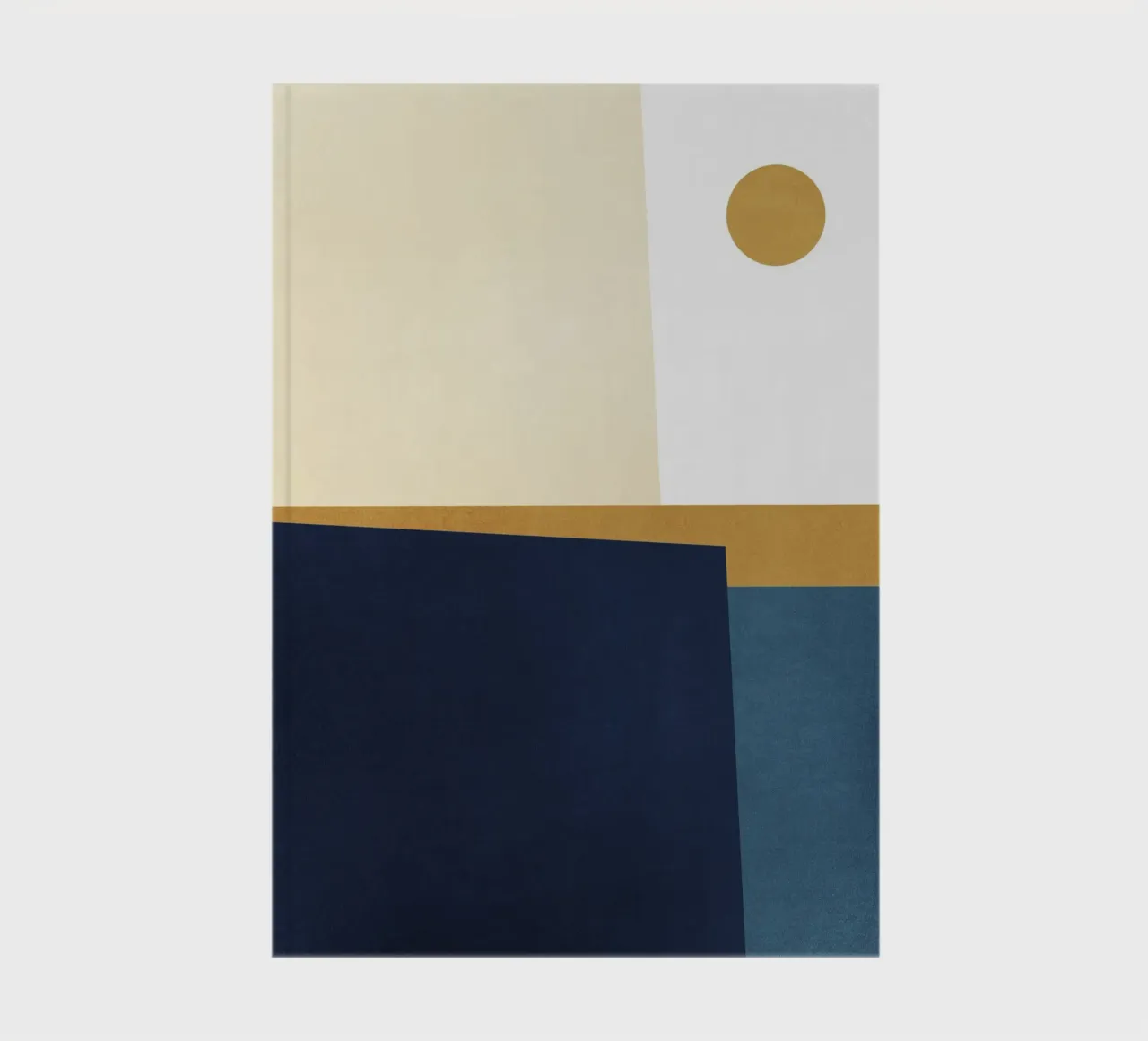 Geometric Shapes no. 25 Blue notebook by adrianooliveira