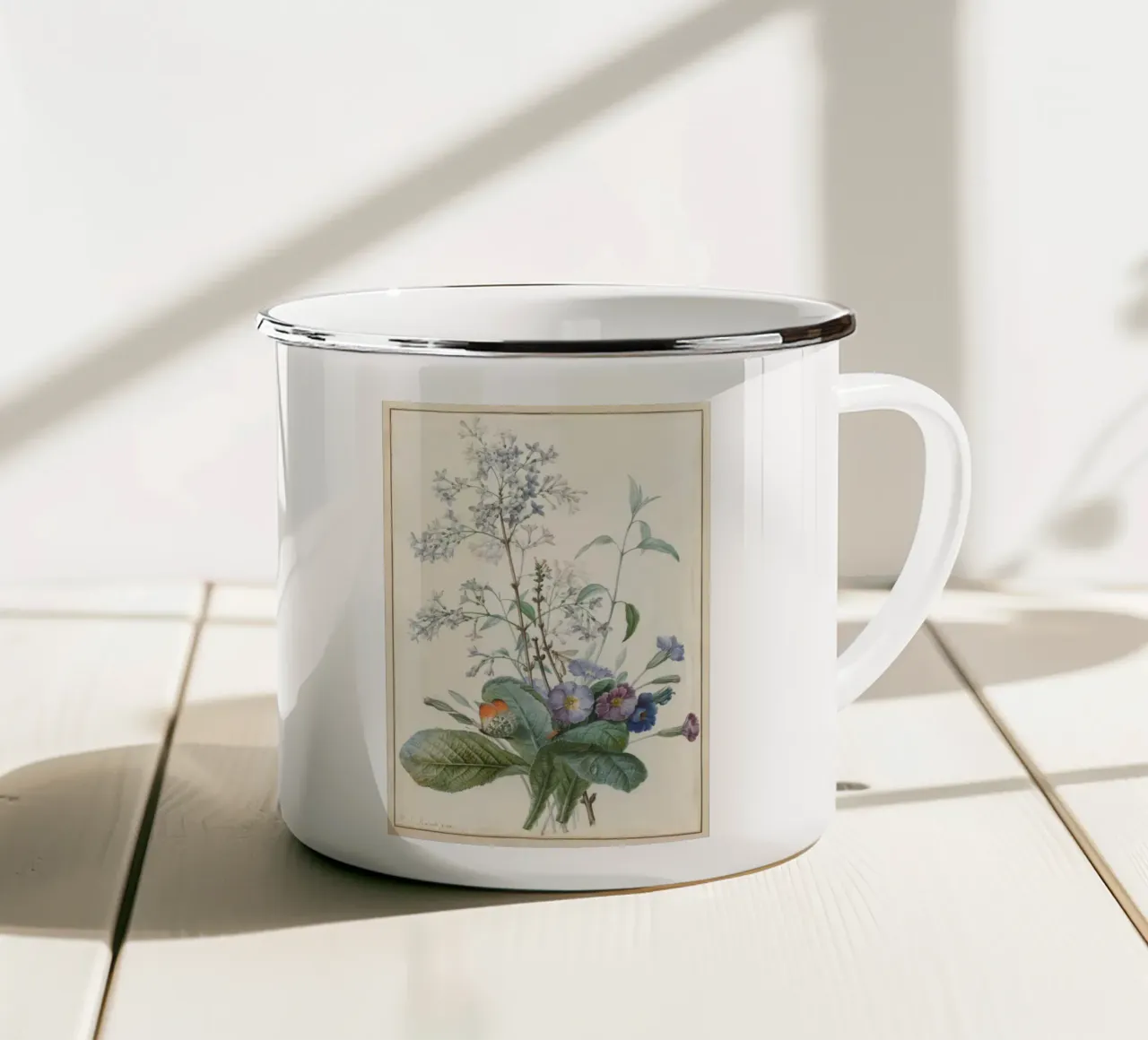 A Bouquet of Flowers tazza in smalto da vintageshop