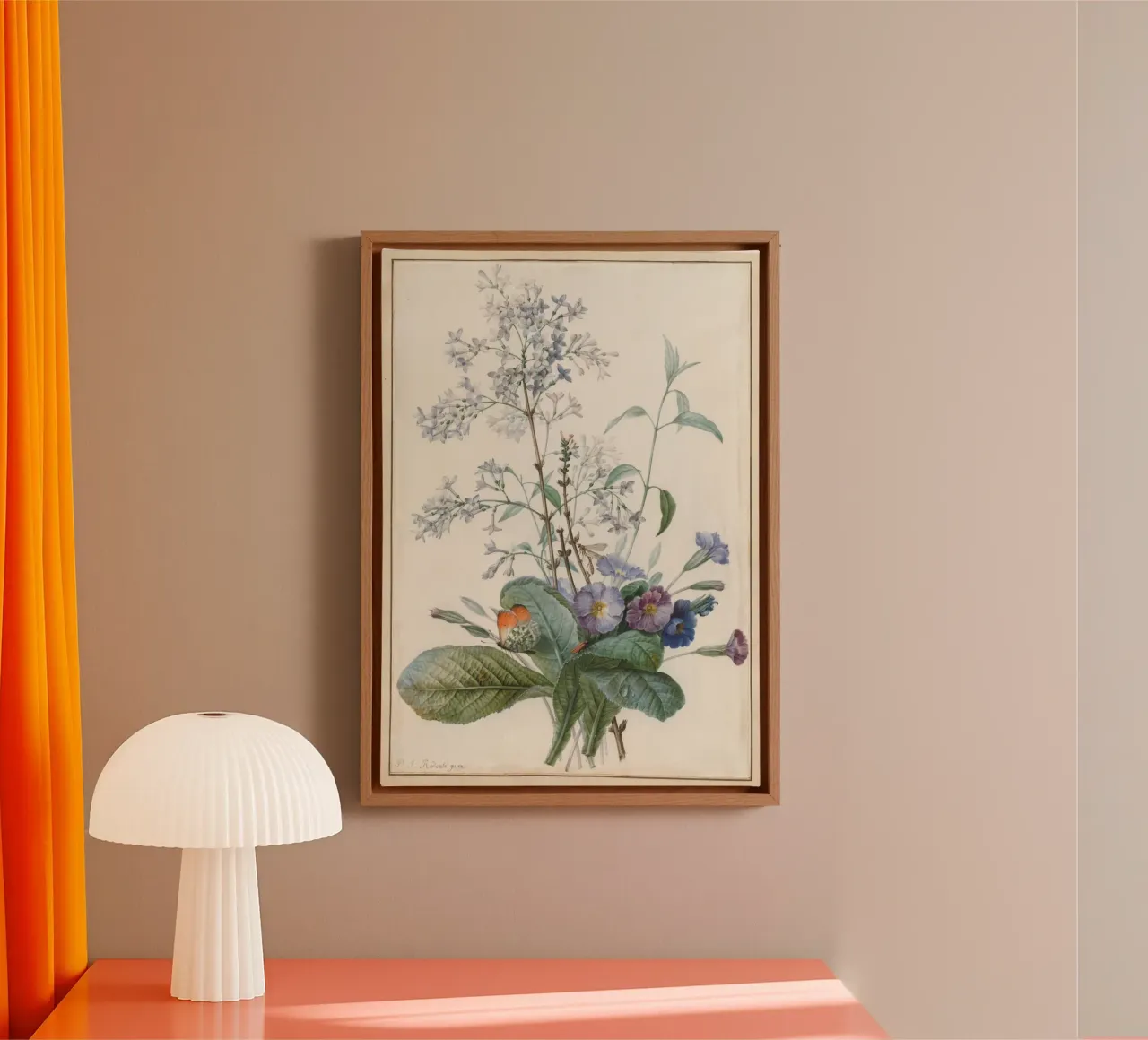 A Bouquet of Flowers tela con Cornice a cassetta da vintageshop