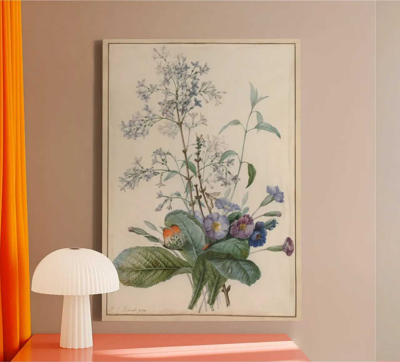 A Bouquet of Flowers tela con Cornice a cassetta da vintageshop