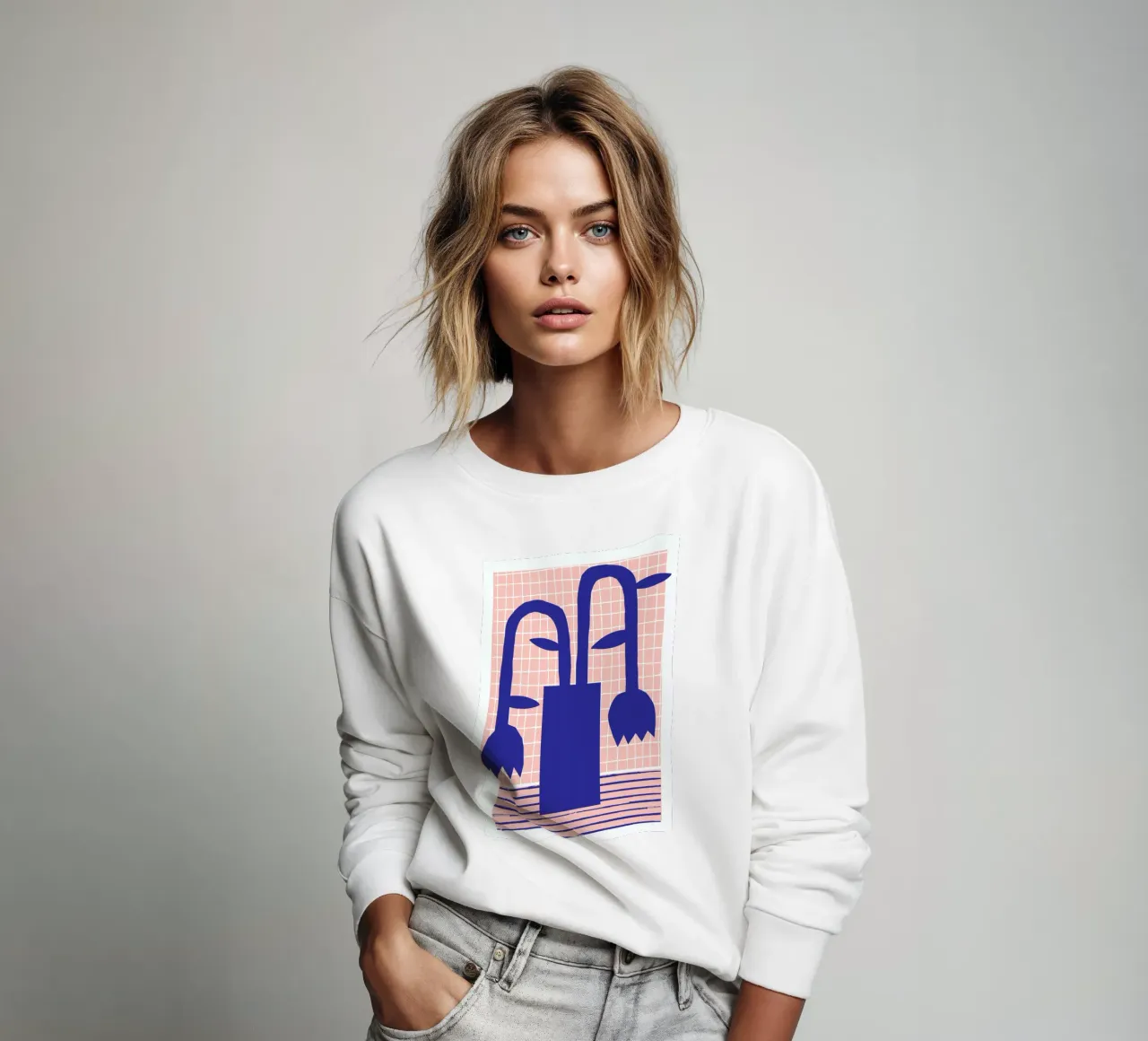 Vase and Checkers 2 felpa da Pure