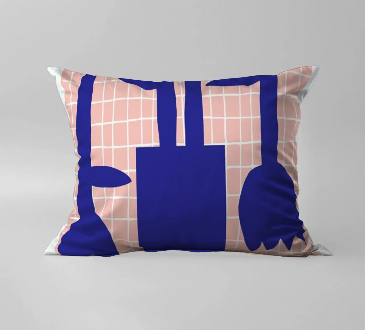 Vase and Checkers 2 cuscino da Pure
