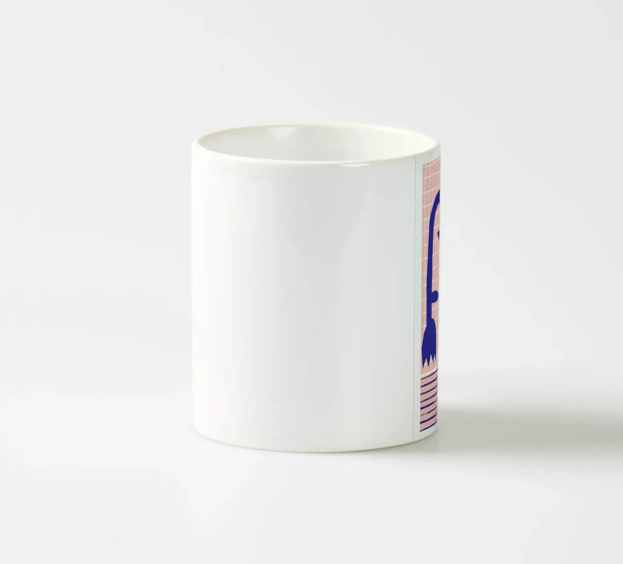Vase and Checkers 2 tazza in ceramica da Pure