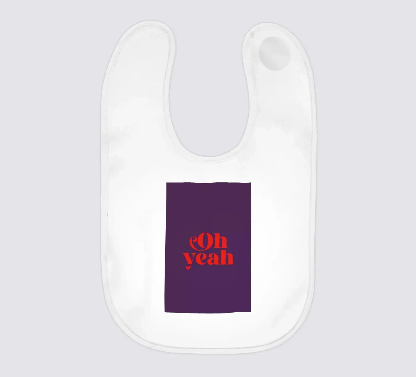 Oh Yeah Purple bavaglino da Trabolt Design