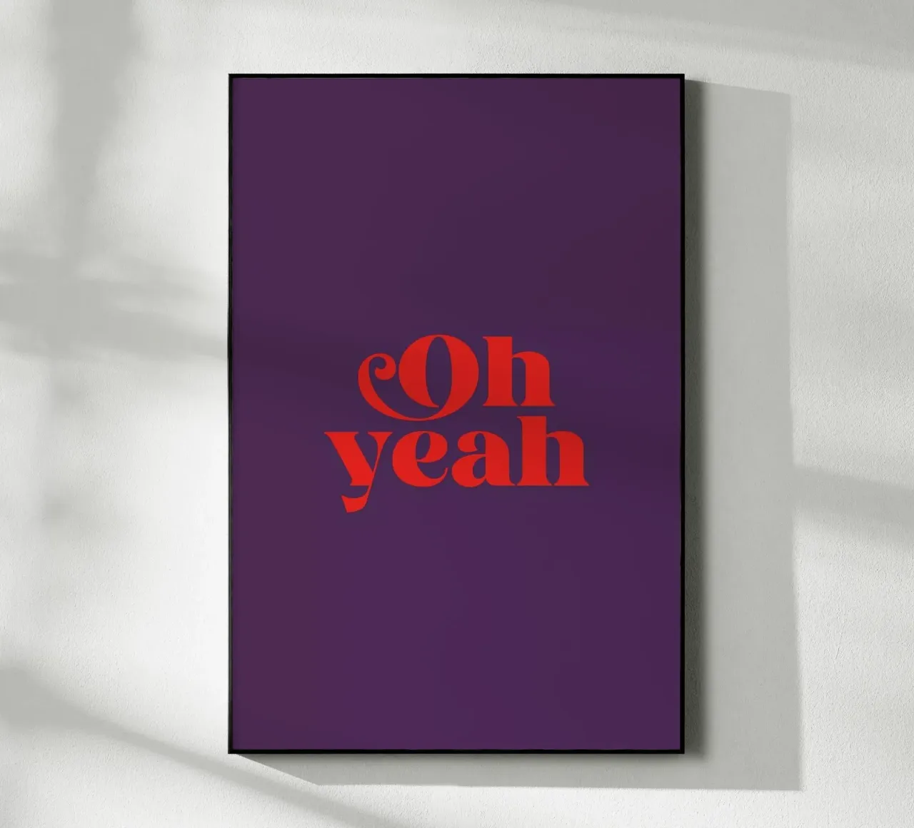 Oh Yeah Purple plexiglass da Trabolt Design