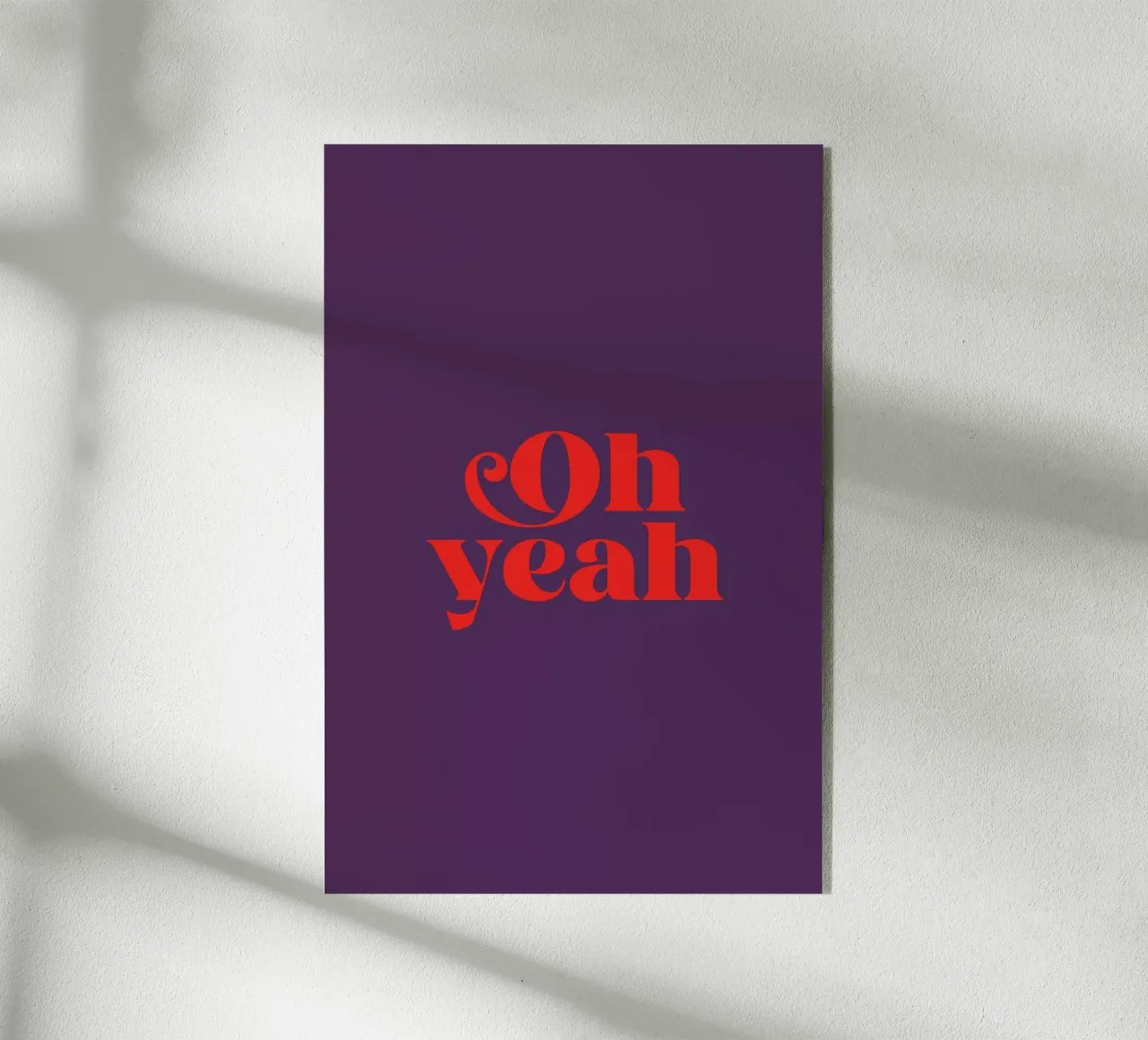 Oh Yeah Purple plexiglass da Trabolt Design