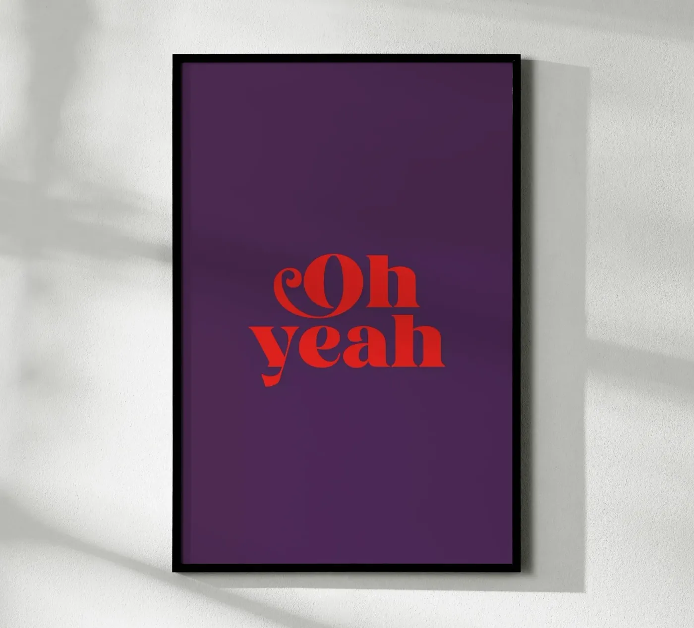 Oh Yeah Purple poster da Trabolt Design
