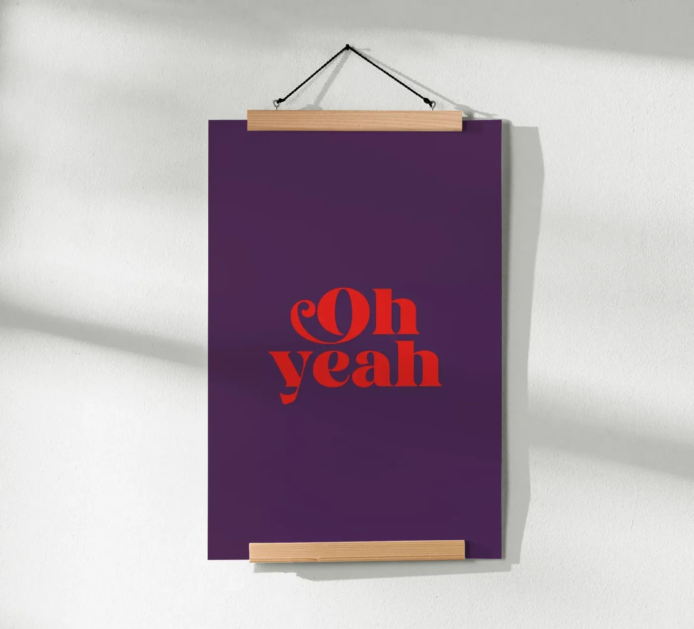 Oh Yeah Purple poster da Trabolt Design