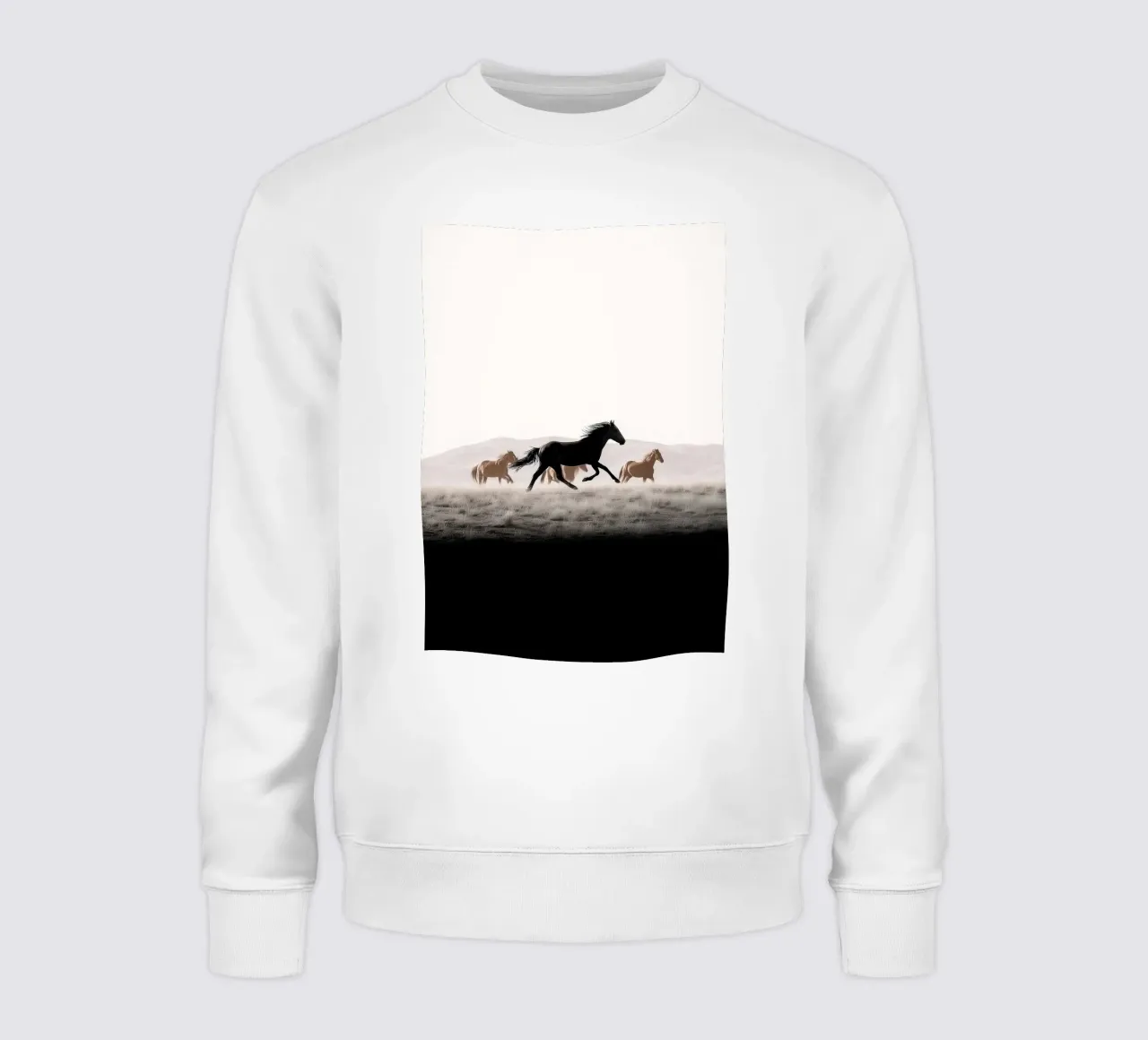 Midnight Run – Herd Across the Quiet Dunes felpa da Vela Luna