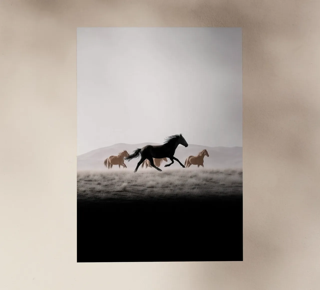 Midnight Run – Herd Across the Quiet Dunes pellicola backlit da Vela Luna