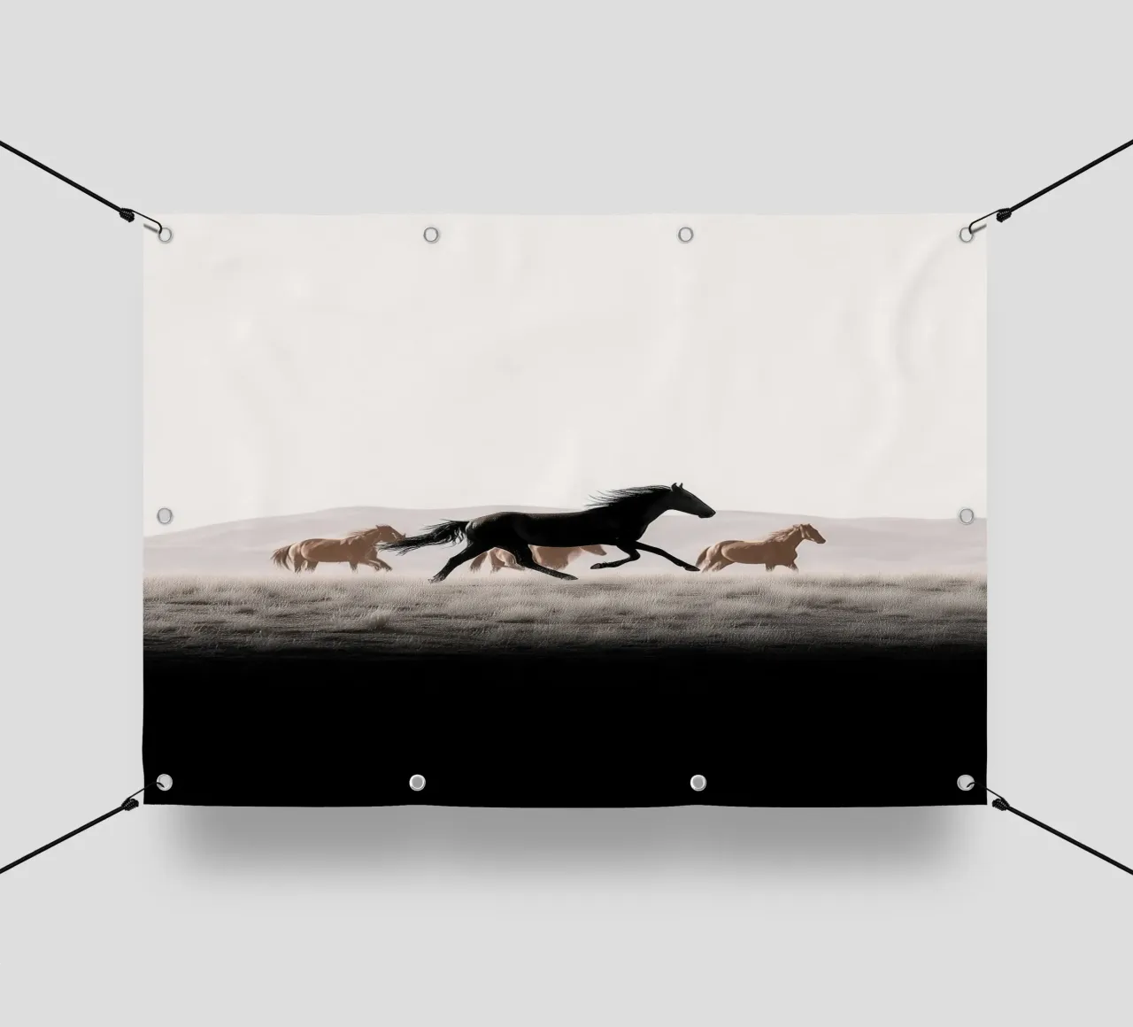 Midnight Run – Herd Across the Quiet Dunes telo in pvc da Vela Luna