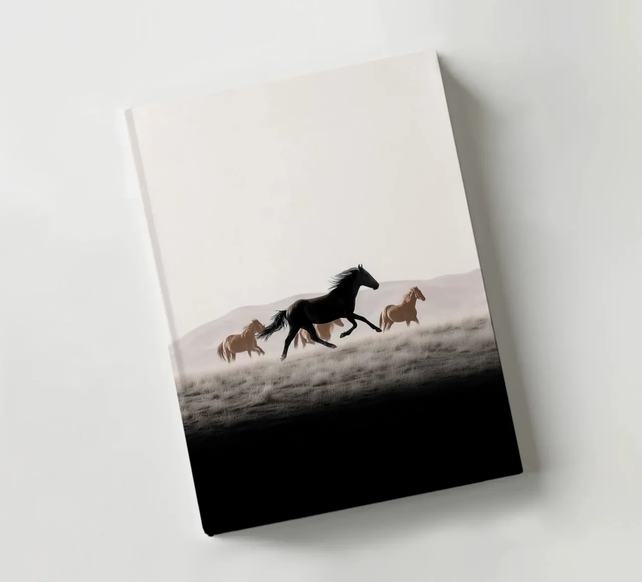Midnight Run – Herd Across the Quiet Dunes notebook by Vela Luna
