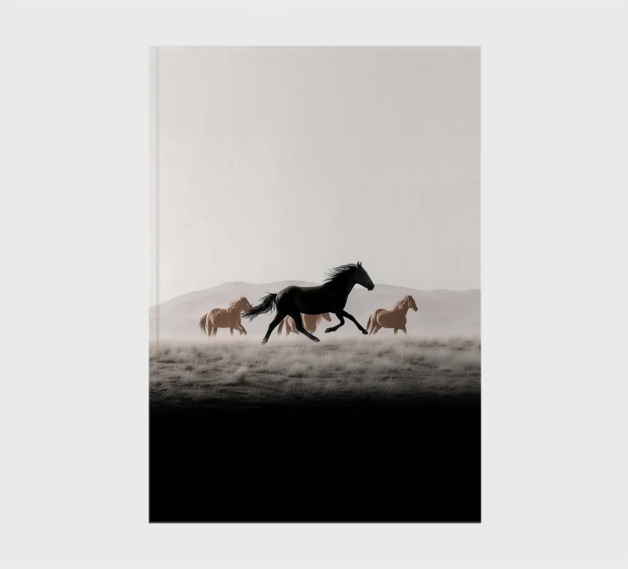 Midnight Run – Herd Across the Quiet Dunes notebook by Vela Luna