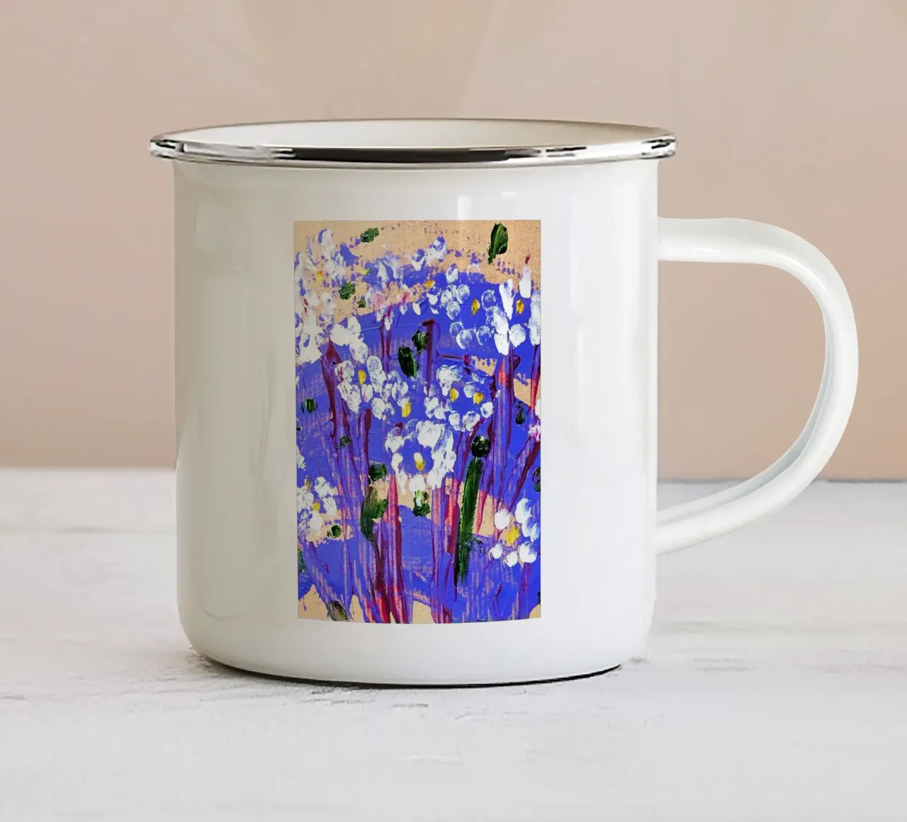 I can buy myself flowers tazza in smalto da sum2proveDesign