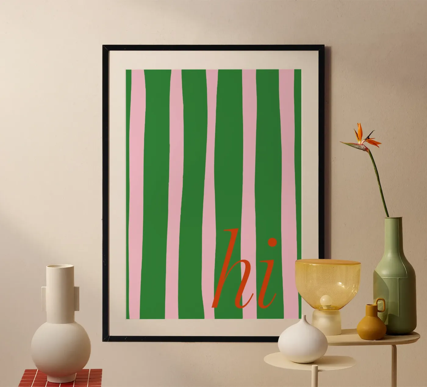 Hi stripes poster da Attaboy Dsgn