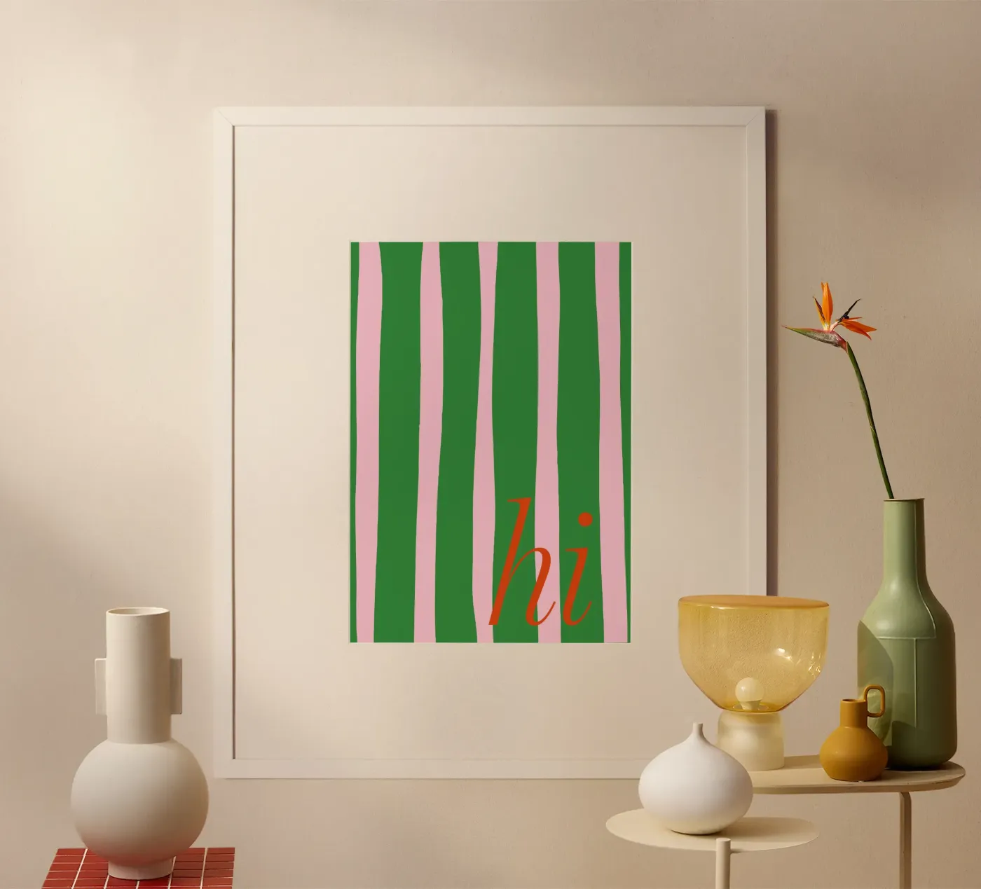Hi stripes poster da Attaboy Dsgn