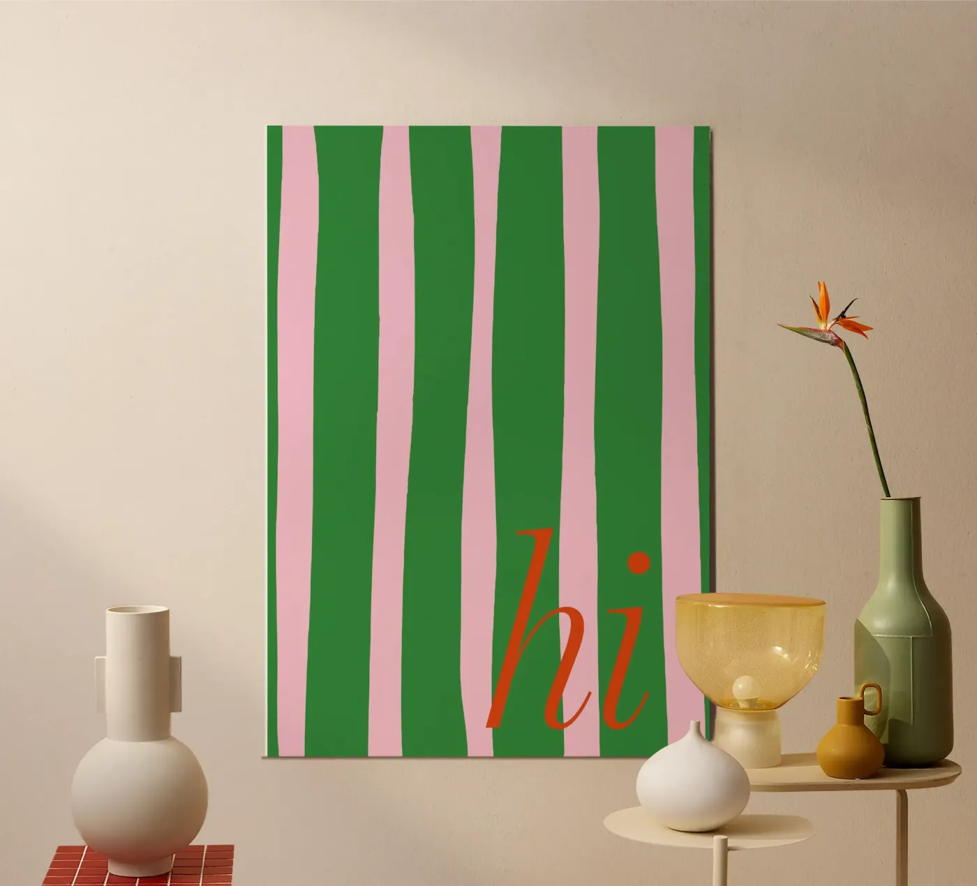 Hi stripes poster da Attaboy Dsgn