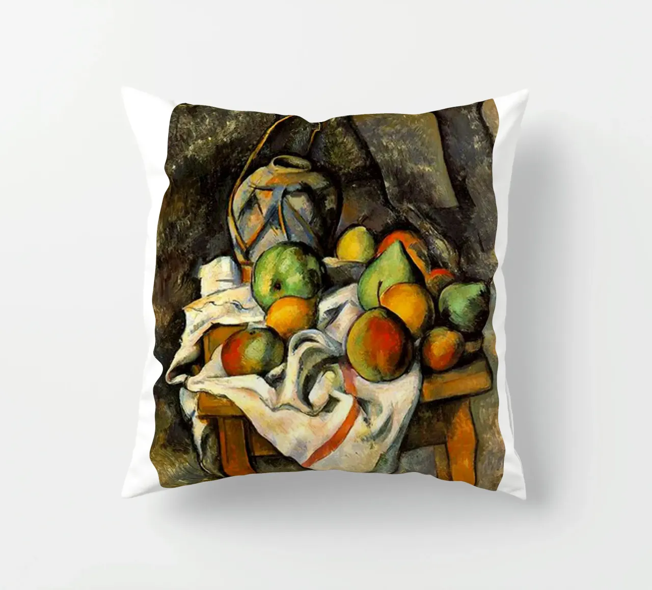 frutta in tavolo di legno cuscino da eternal nino