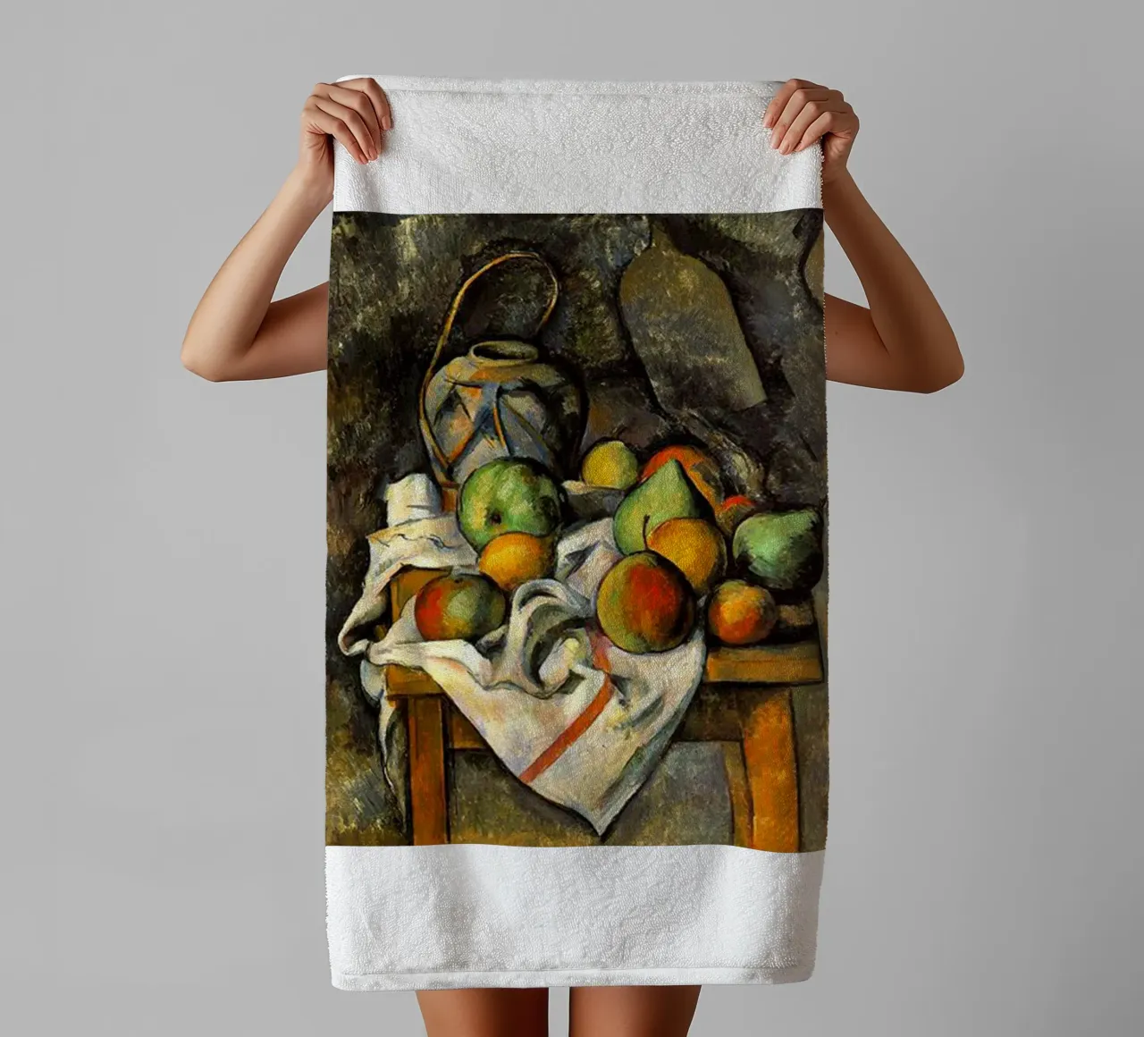 fruits dans une table en bois serviette de bain de eternal nino