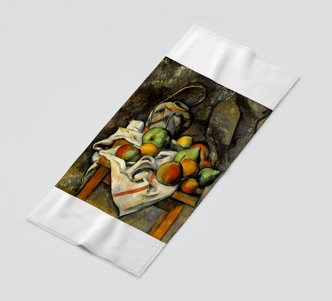 fruit in wood table beach towel by eternal nino