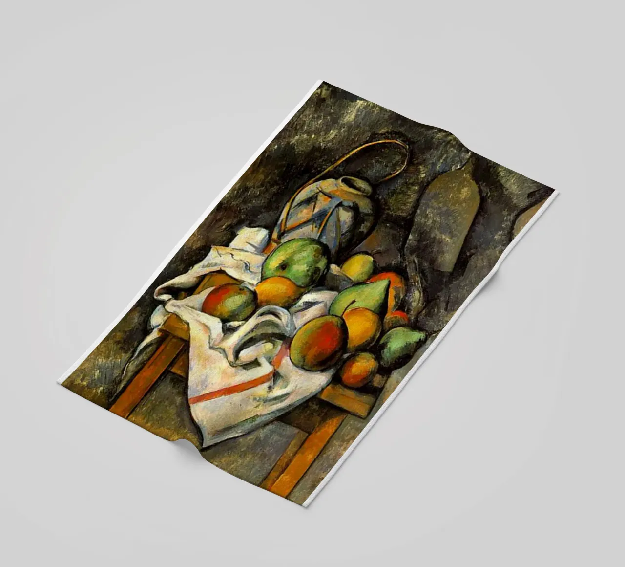 fruit in wood table beach towel by eternal nino