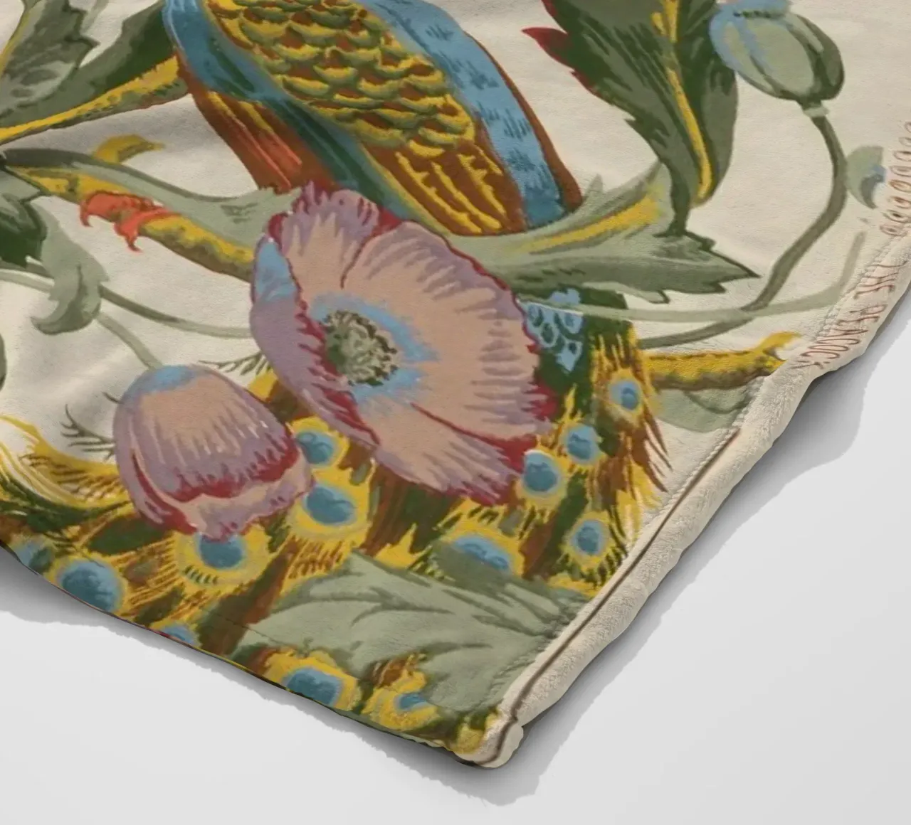 The Peacock coperta in pile da vintageshop