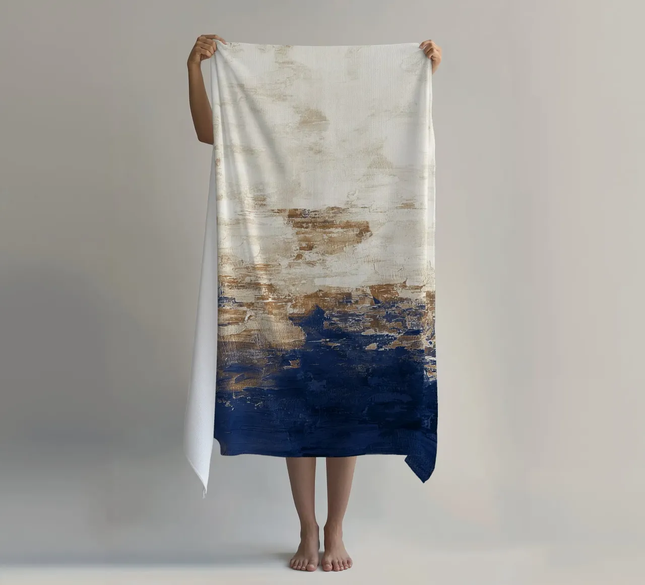 Abstract Painting no. 1 Blue telo mare da adrianooliveira