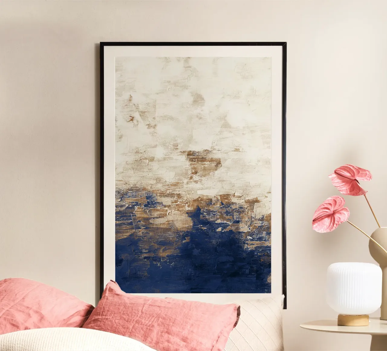 Abstract Painting no. 1 Blue carta hahnemühle da adrianooliveira