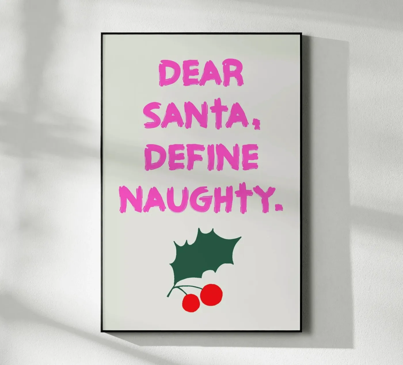 Dear Santa acryl van Kubistika