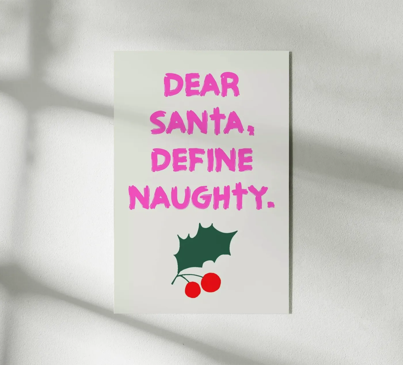 Dear Santa acryl van Kubistika