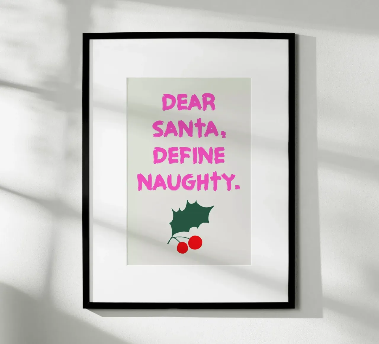 Dear Santa poster da Kubistika