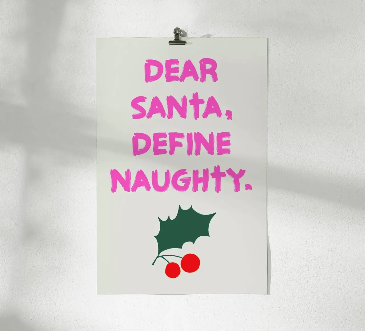 Dear Santa poster da Kubistika